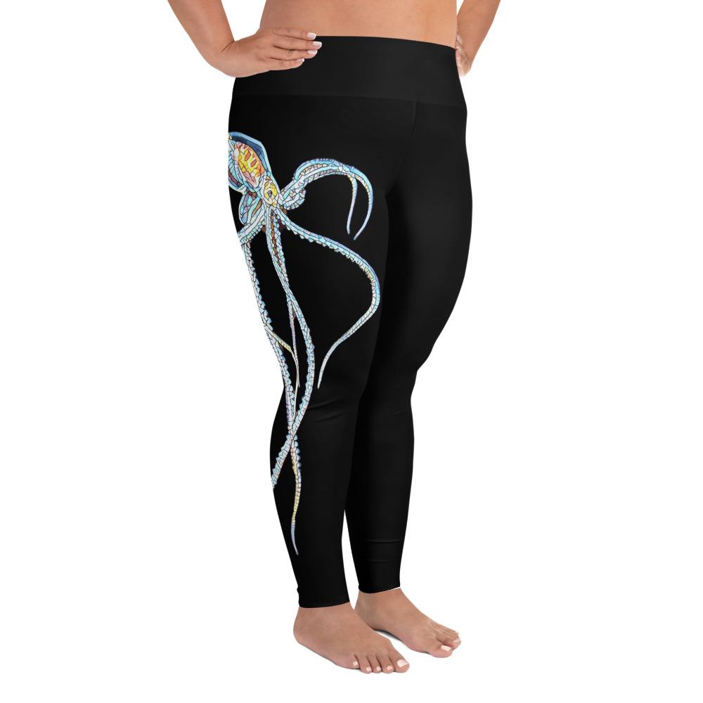 Leggings Octopus Black Plus