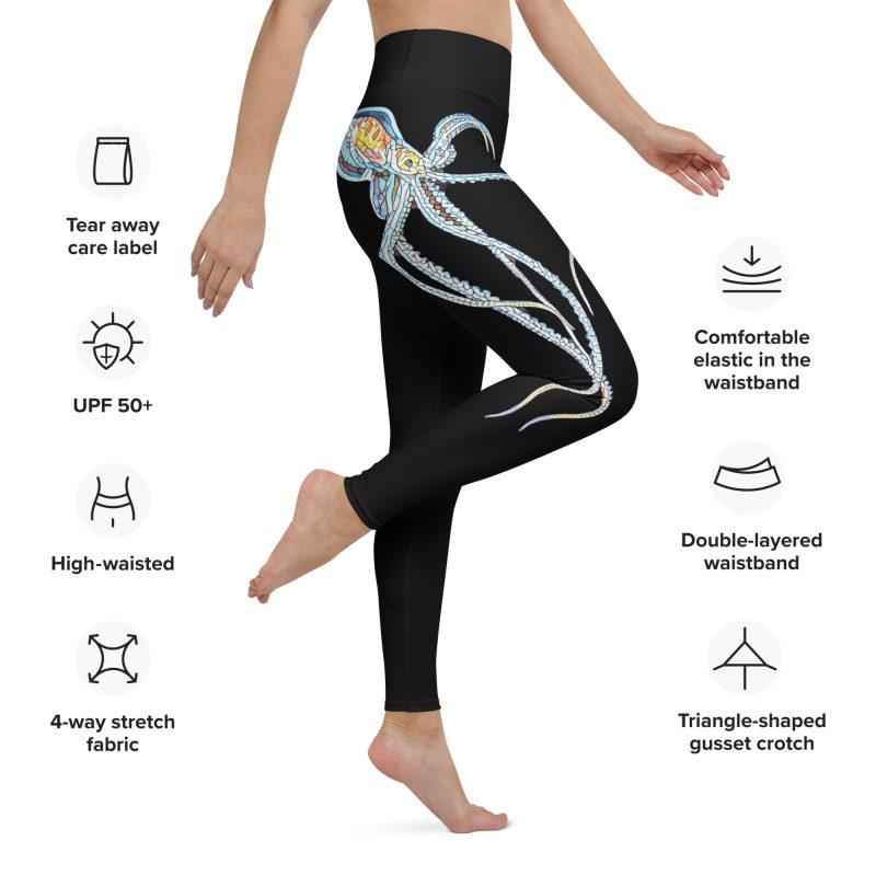 Octopus Yoga Leggings measurements