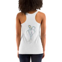 Racerback Tank Octopus White