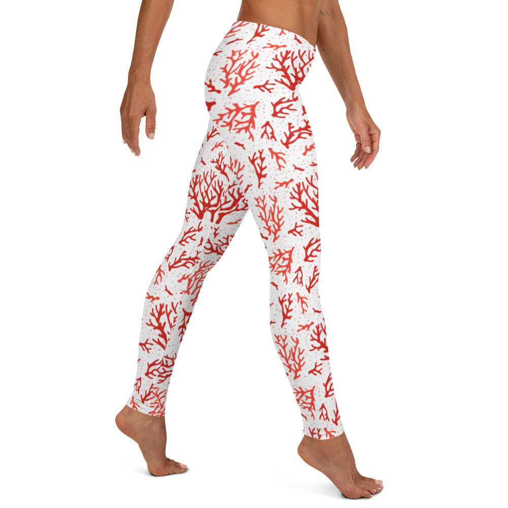 Coral Leggings White - Mantaraj Collection. 38–40 UPF