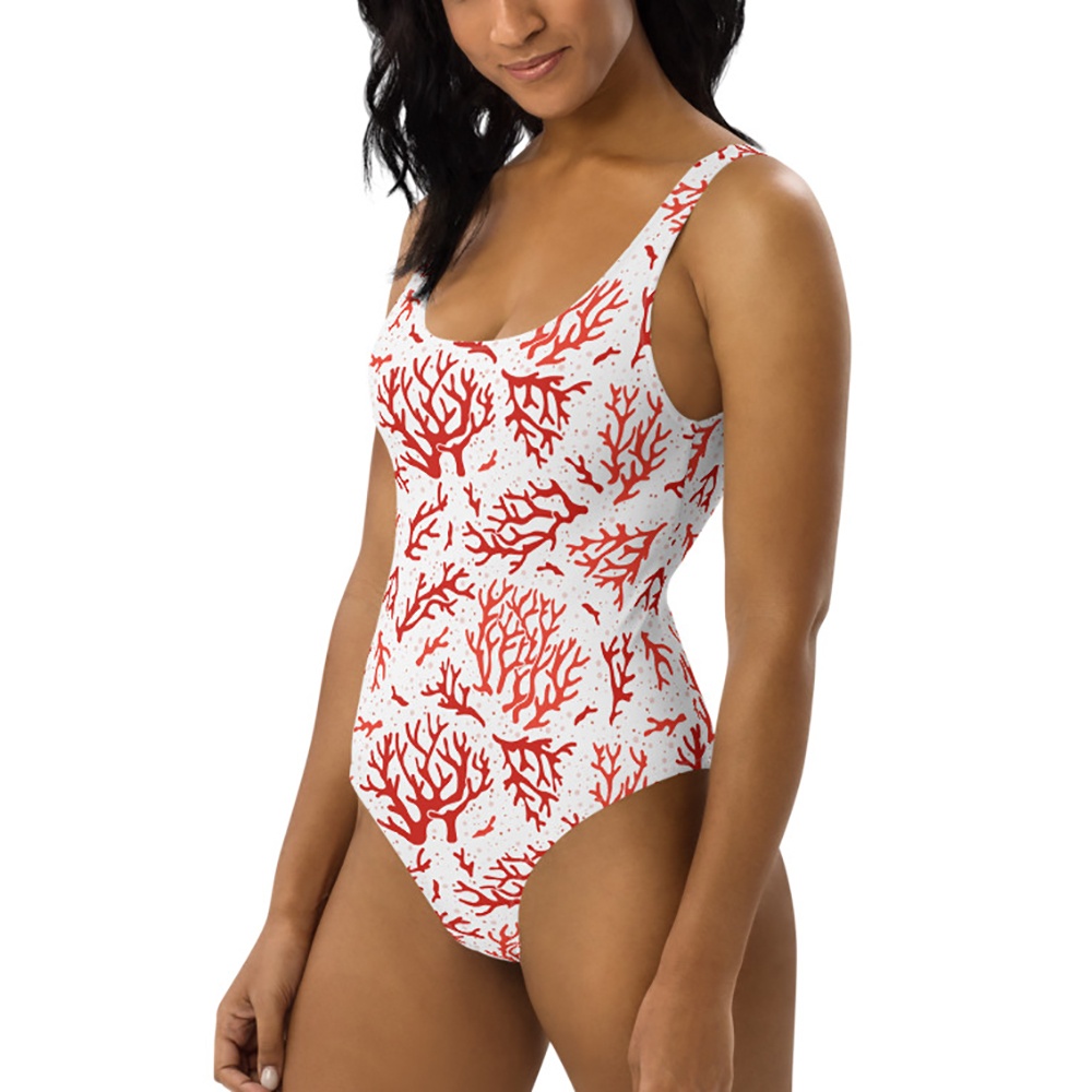 Swimsuit Coral White