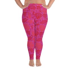 Leggings Coral Pink Plus Size