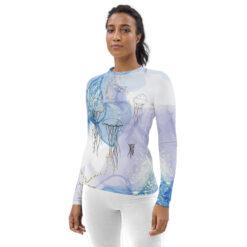 Scuba rash guard for women