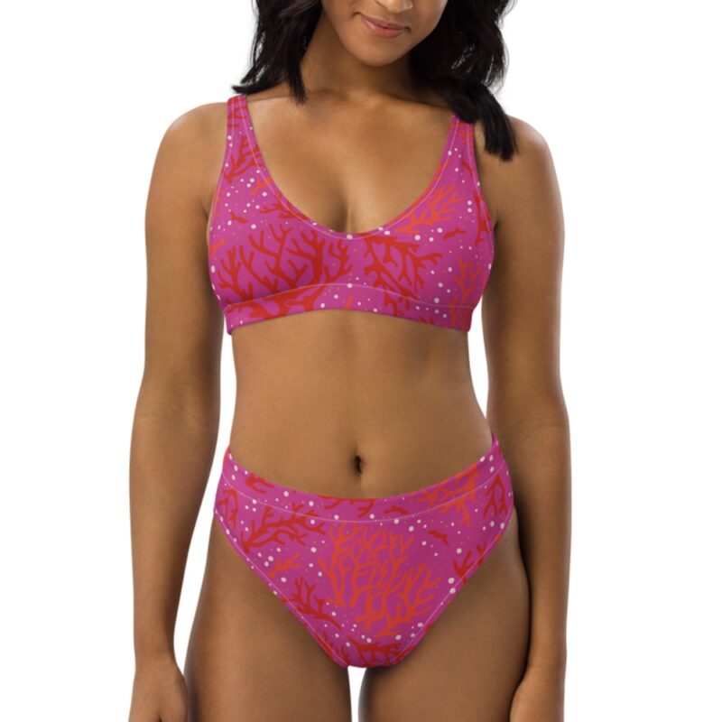 Coral Pink Recycled Bikini