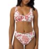 Coral White Recycled Bikini