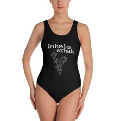 Swimsuit Inhale Exhale Black