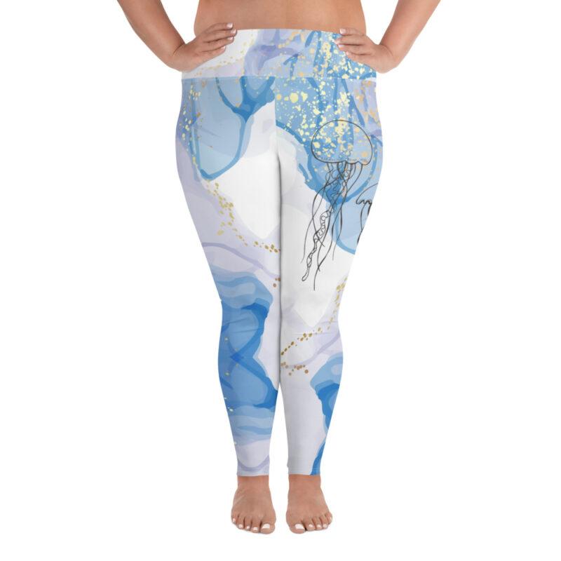 Leggings Jellyfish Plus size are lovely sustainable active wear from Mantaraj.
