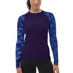 Tile Rashguard Womens swimwear with sleeves