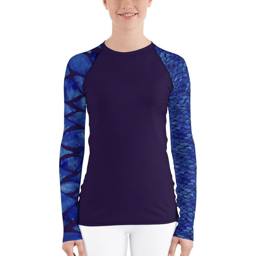 Tile Rash Guard - Womens swimwear with sleeves - Mantaraj