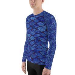 Mens Rashguard Tile, long-sleeve swim shirt