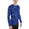 Mens Rashguard Tile, long-sleeve swim shirt