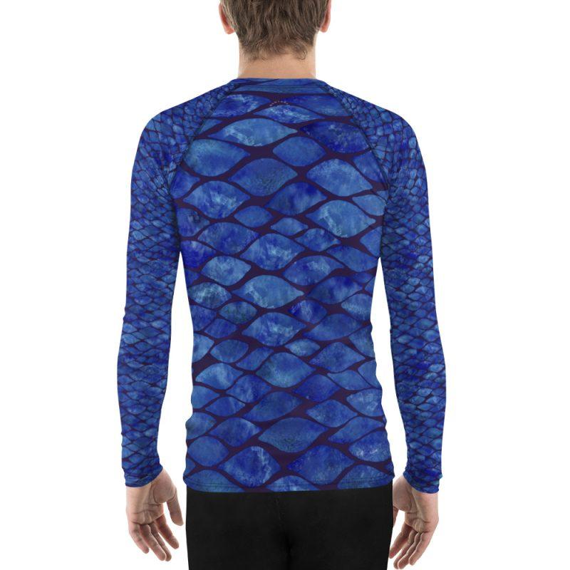 Mens Rashguard Tile, long-sleeve swim shirt