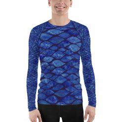 Mens Rashguard Tile, long-sleeve swim shirt