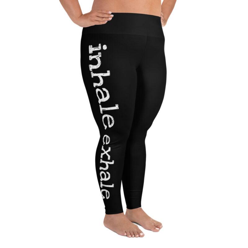 Leggings might just be the most comfortable piece of clothing ever invented, and these Inhale Exhale Yoga Leggings Plus are the epitome of comfort, ease, and style.