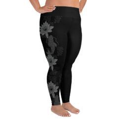 Water Lily Yoga Leggings Plus