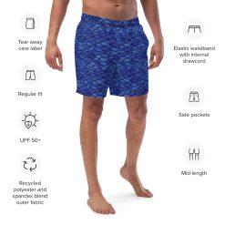 Mens Swim Shorts Tile