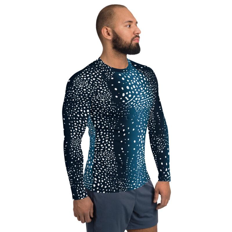 Rash Guard with Whale Shark pattern for men