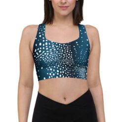 Whale Shark longline Sports Bra