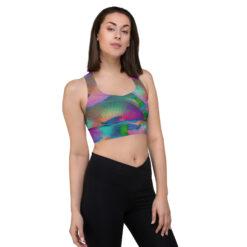 Vibrant Parrotfish Longline Sports Bra