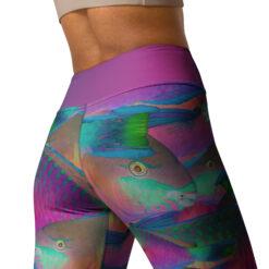 High Waist Parrotfish Yoga Leggings