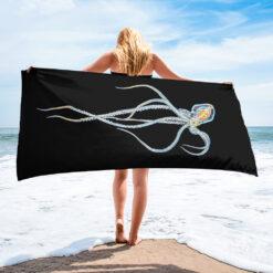 Super soft and cozy all-over sublimation Octopus Towel.