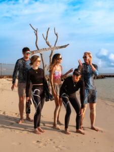 swimwear for diving.