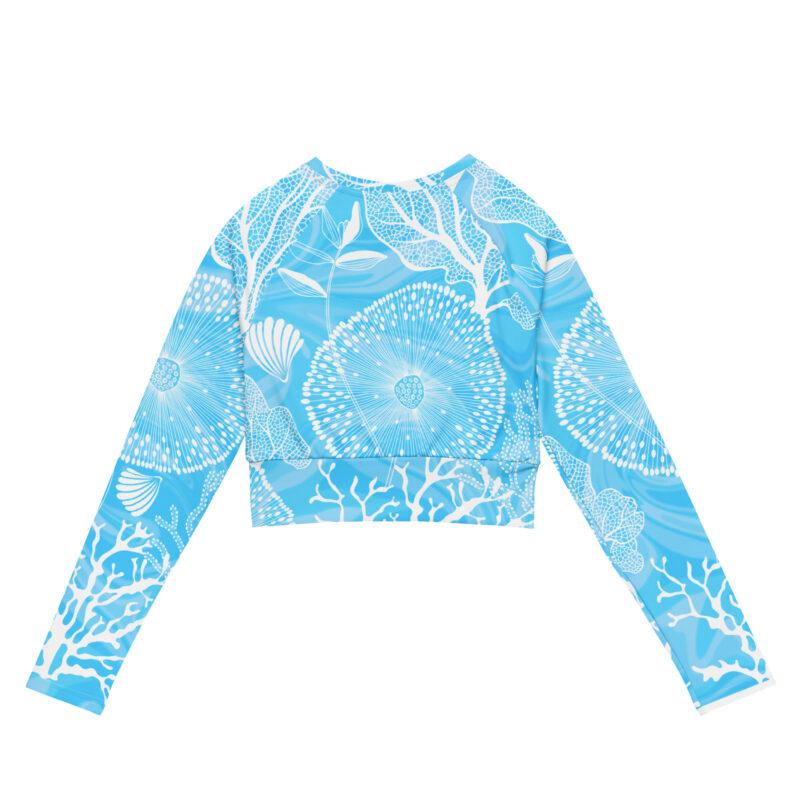 Edith recycled long-sleeve crop top rash guard - Image 9