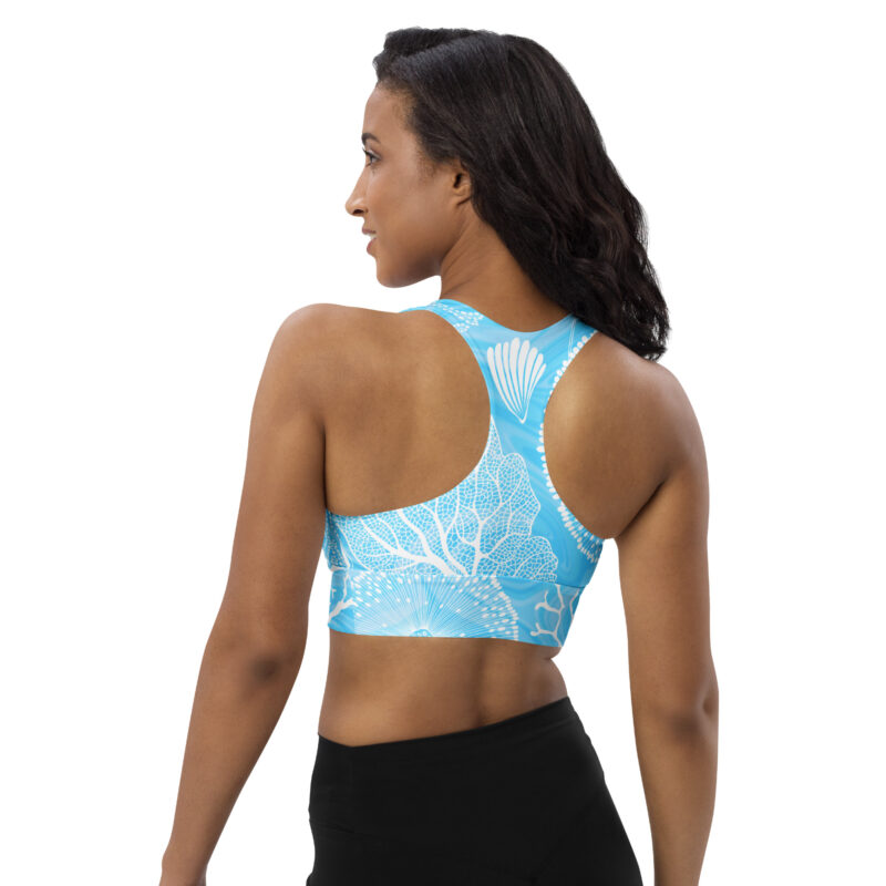 Edith Recycled Longline Swim Bra - Image 8