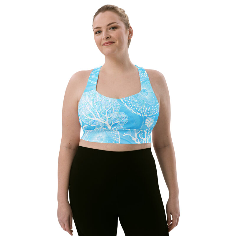 Edith Recycled Longline Swim Bra - Image 4