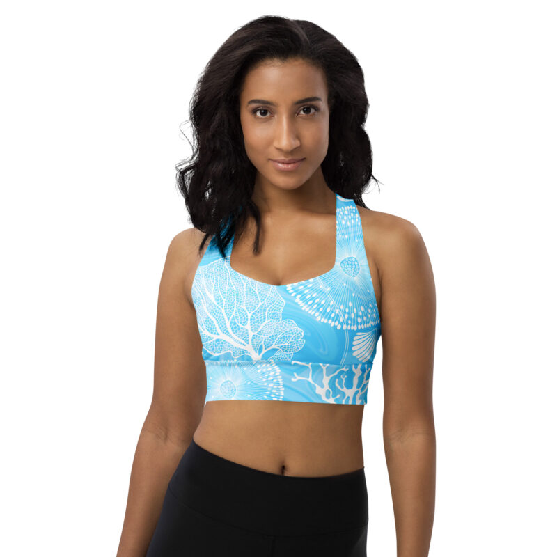 Edith Recycled Longline Swim Bra - Image 6