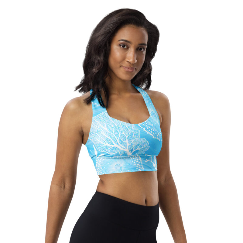 Edith Recycled Longline Swim Bra - Image 7